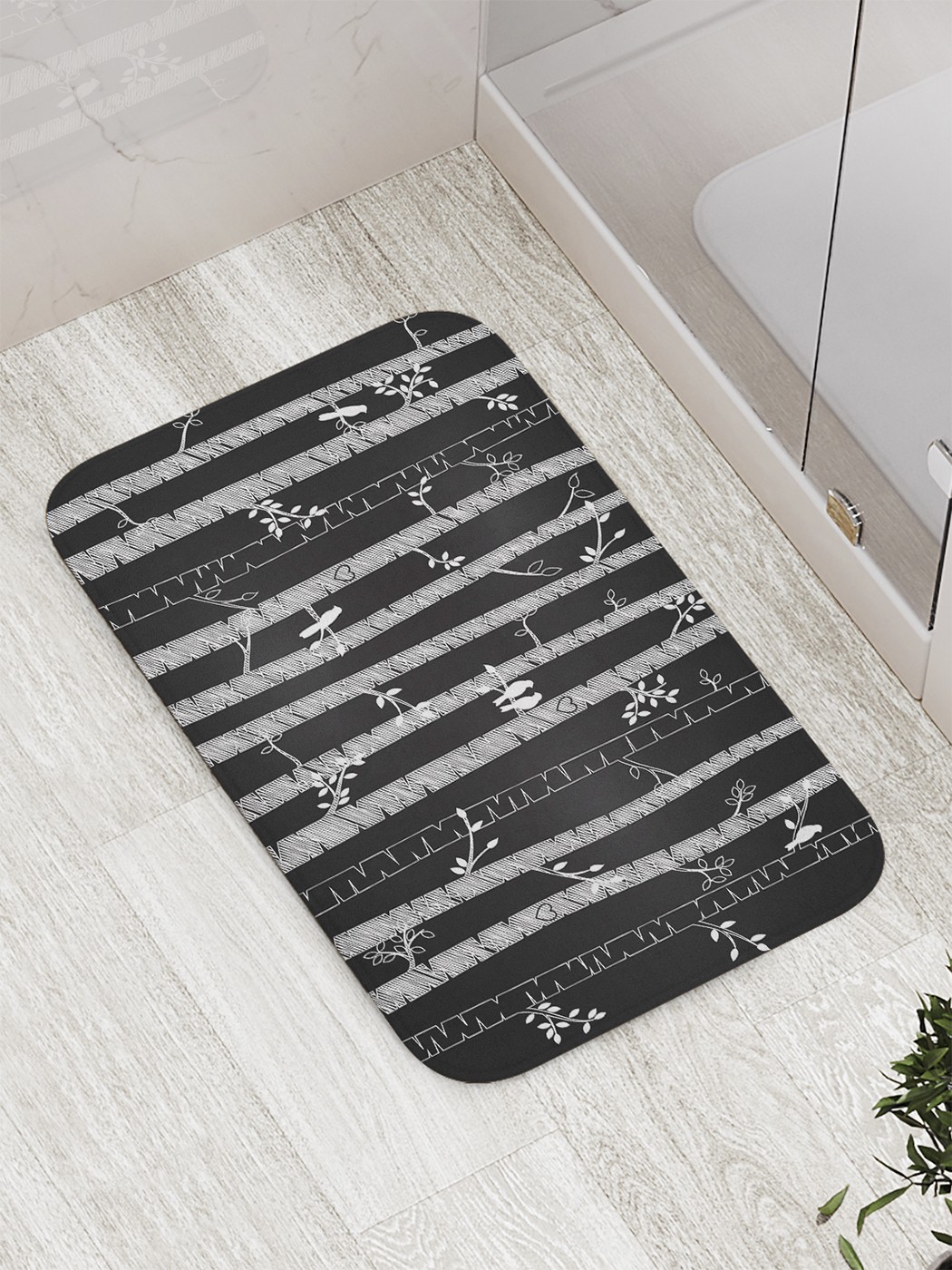 

Коврик противоскользящий для ванной, сауны, бассейна, 77х52 см bath_60571 JoyArty