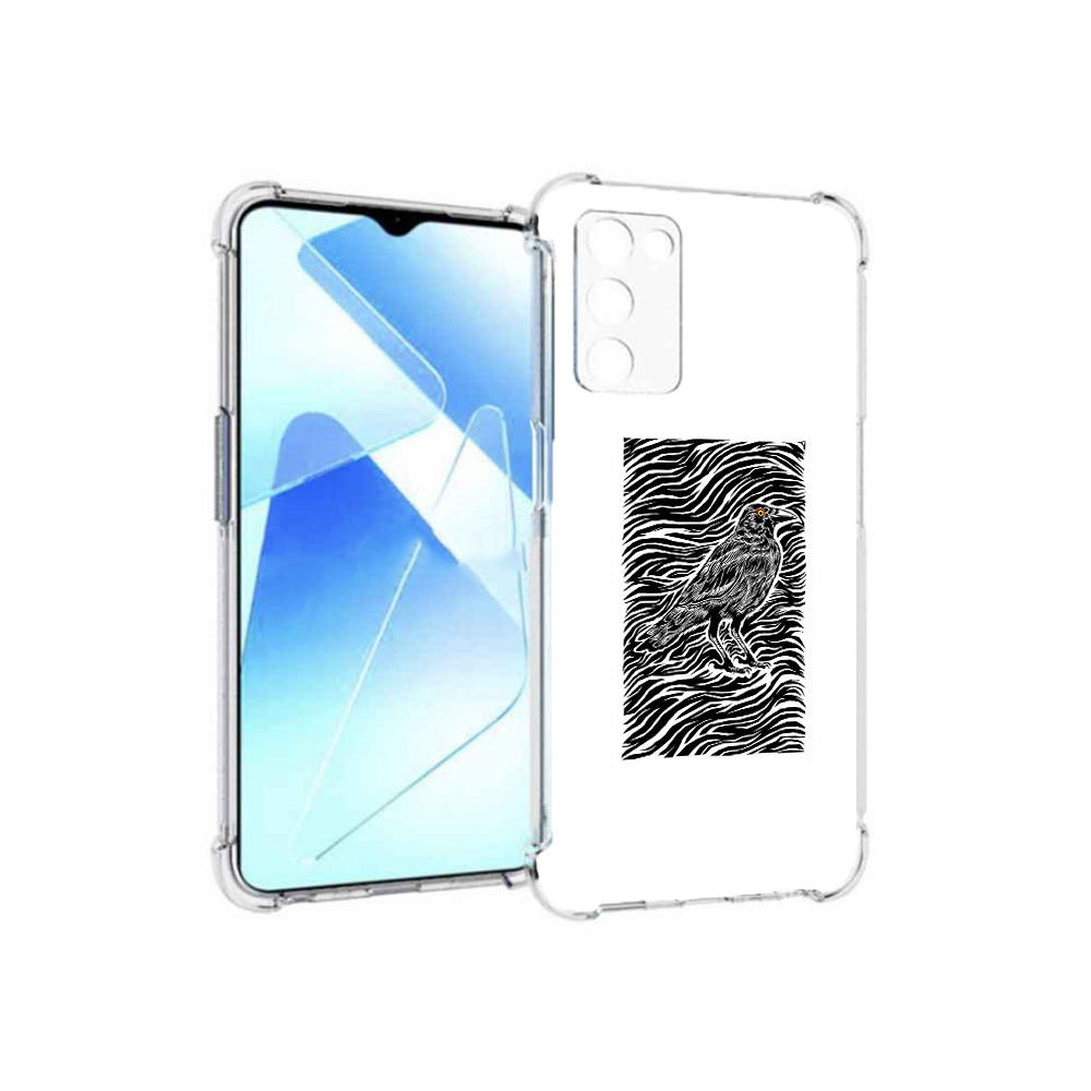 

Чехол MyPads Tocco для Infinix Zero X Pro ворон в абстракции, Прозрачный, Tocco