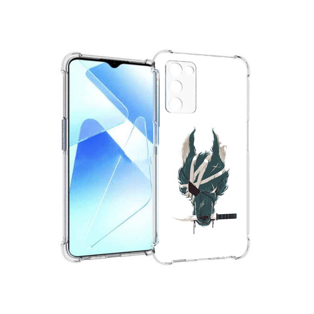 

Чехол MyPads Tocco для Infinix Zero X Pro волк-разбойник, Прозрачный, Tocco