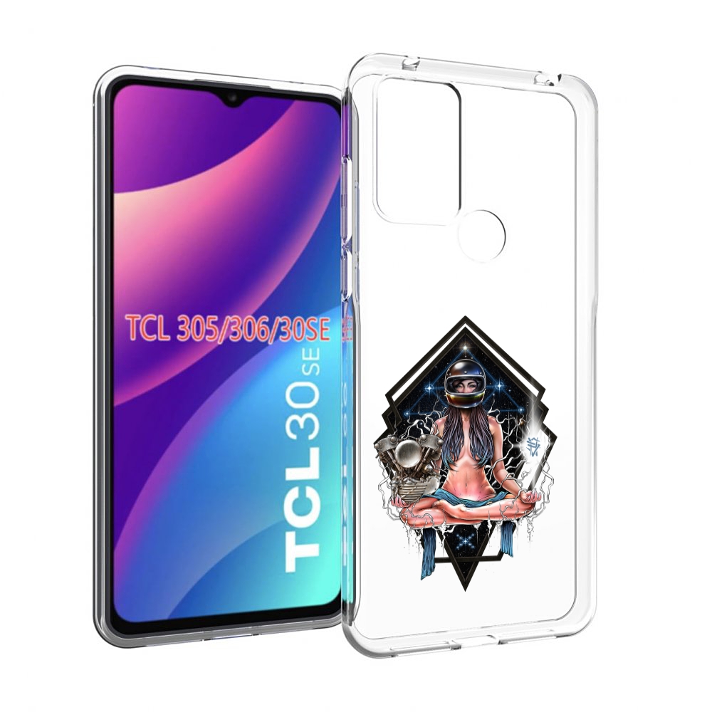 

Чехол MyPads красивая девушка в шлеме для TCL 30SE/305/306/30E, Tocco