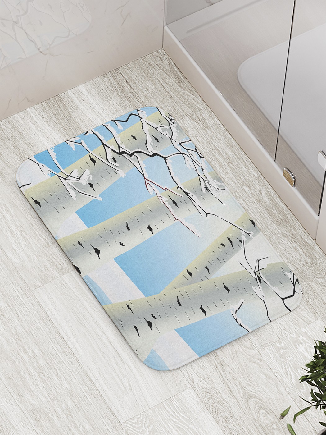 

Коврик противоскользящий для ванной, сауны, бассейна, 77х52 см bath_60567 JoyArty