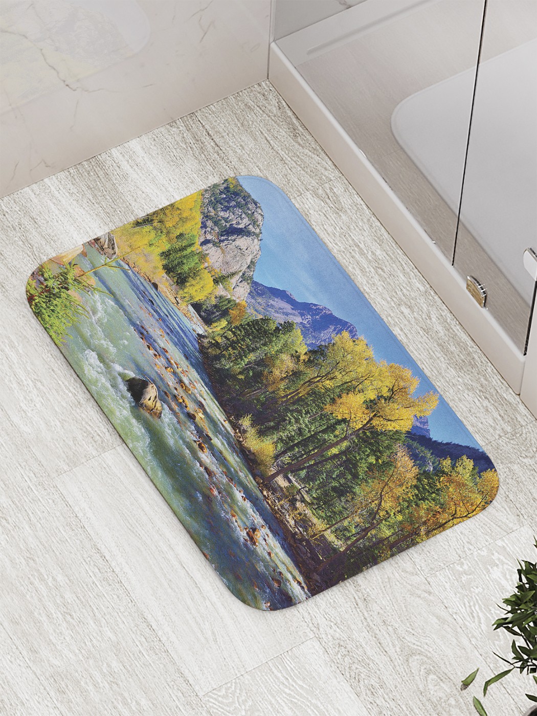 

Коврик противоскользящий для ванной, сауны, бассейна, 77х52 см bath_60563 JoyArty