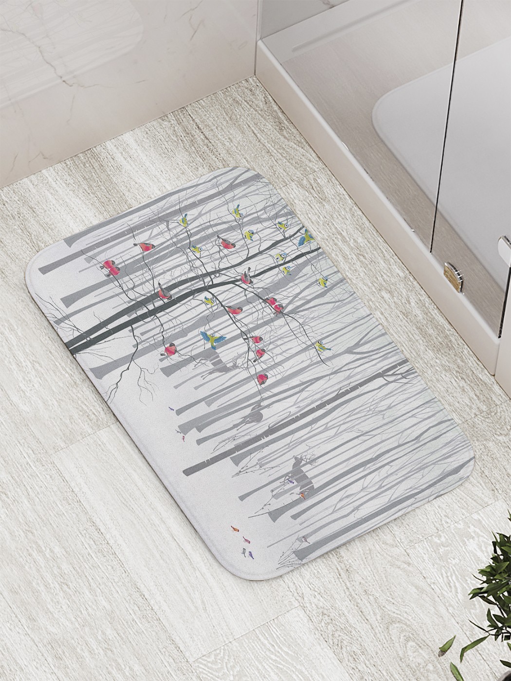 

Коврик противоскользящий для ванной, сауны, бассейна, 77х52 см bath_60562 JoyArty