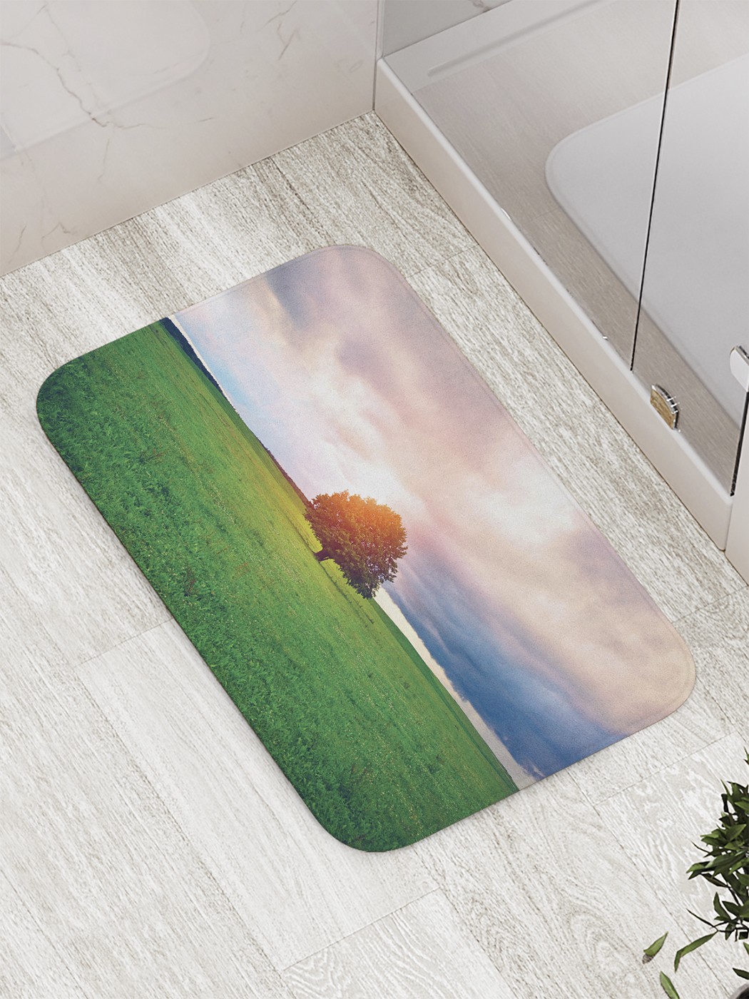 

Коврик противоскользящий для ванной, сауны, бассейна, 77х52 см bath_60555 JoyArty