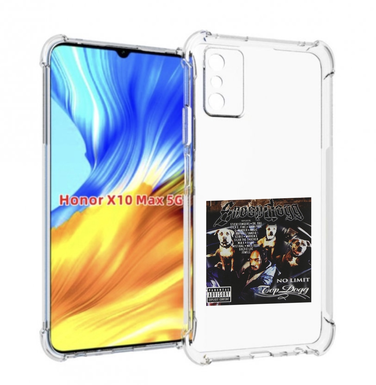 

Чехол Mypads Snoop Dogg No Limit Top Dogg Для Honor X10 Max, Прозрачный, Tocco
