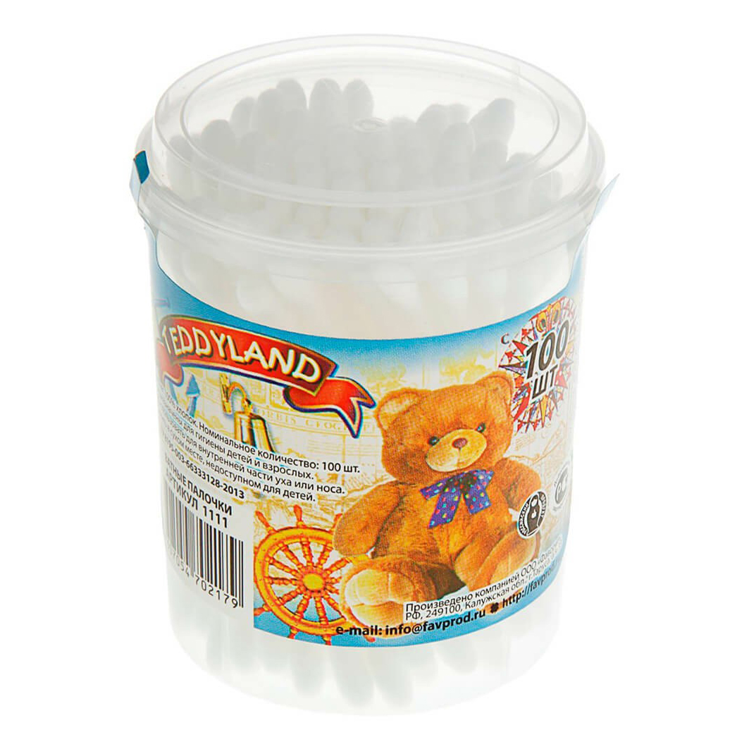

Ватные палочки Teddyland 100 шт