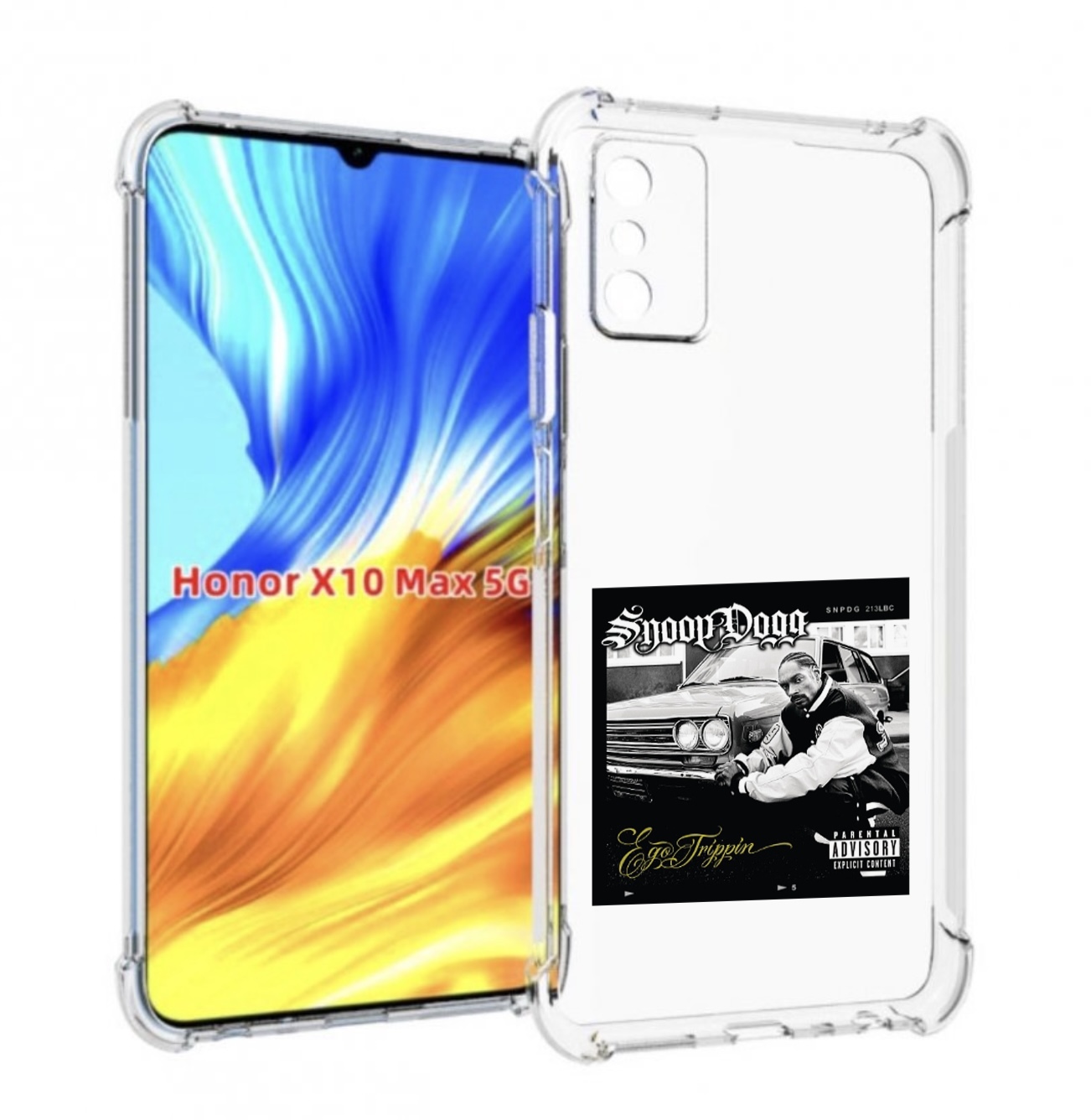 

Чехол Mypads Snoop Dogg Ego Trippin’ Для Honor X10 Max, Прозрачный, Tocco