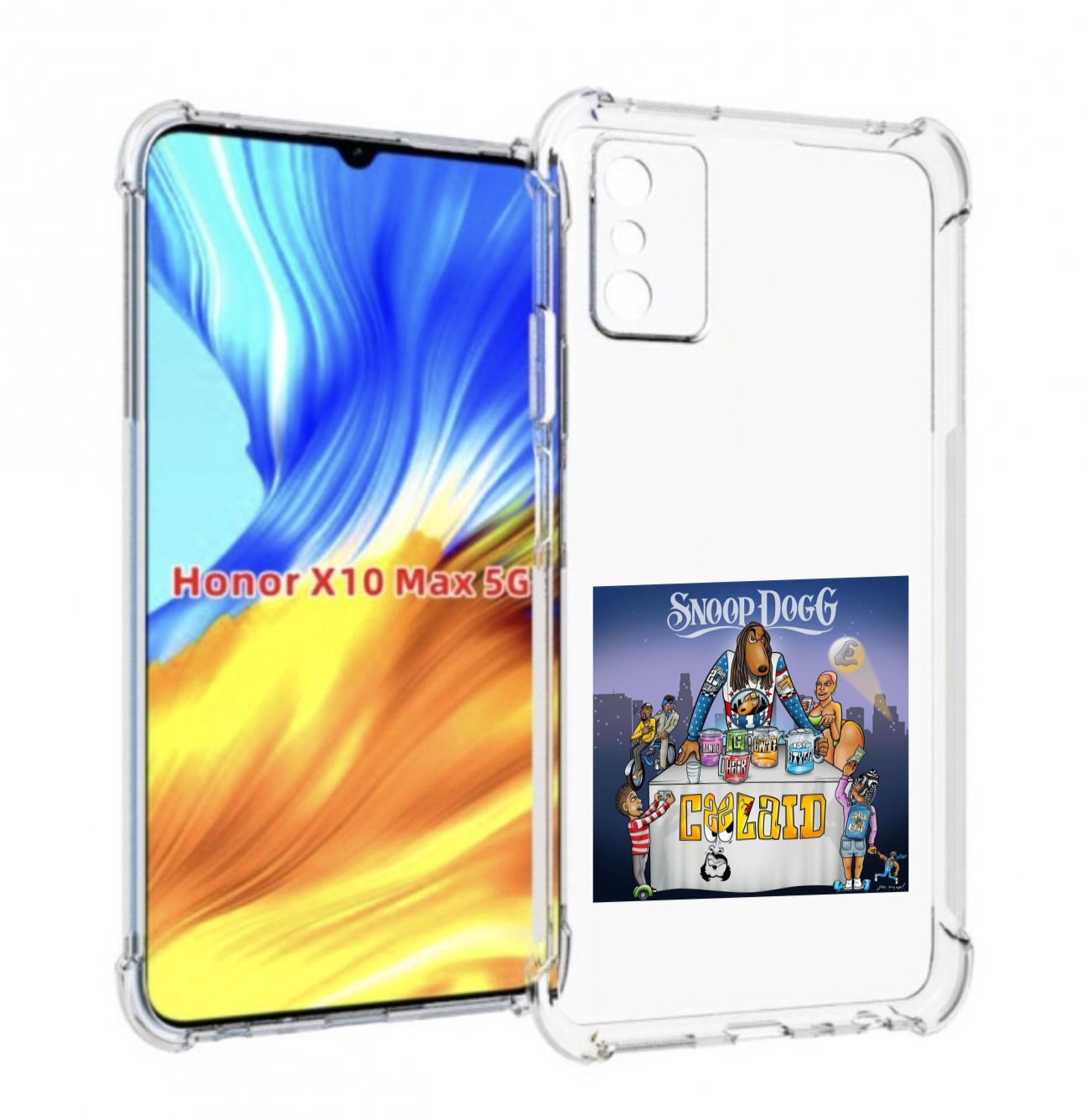 

Чехол Mypads Snoop Dogg Coolaid Для Honor X10 Max, Прозрачный, Tocco