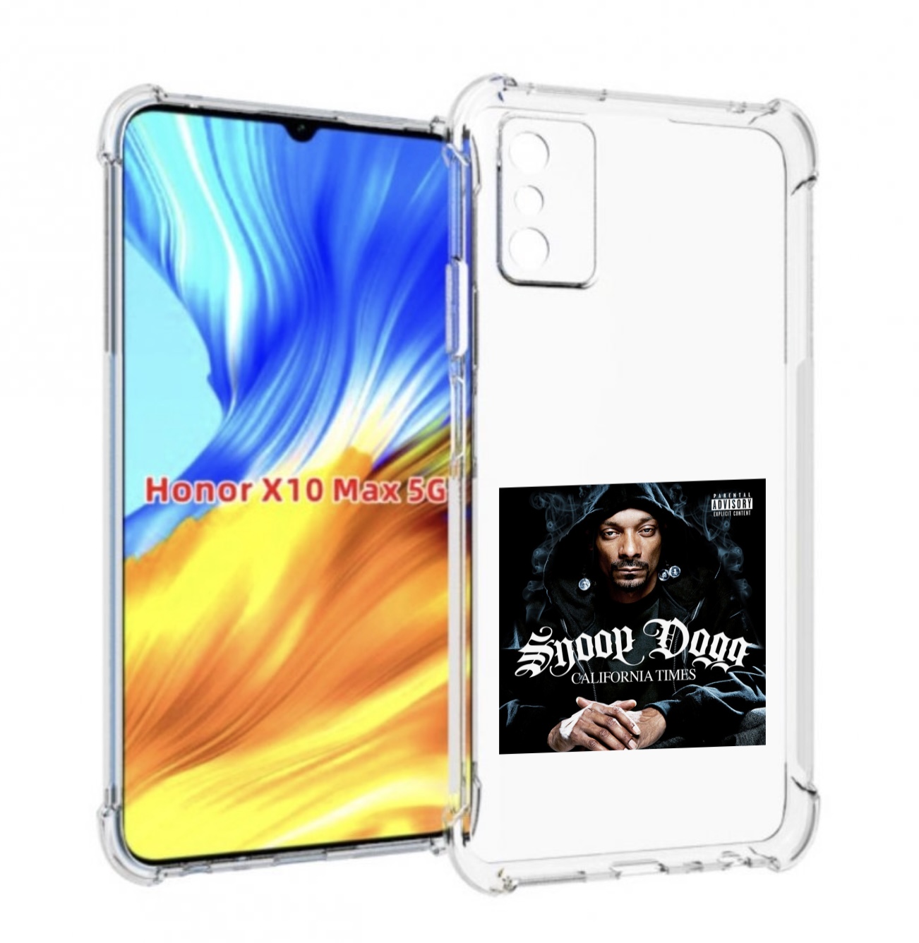 

Чехол Mypads Snoop Dogg California Times Для Honor X10 Max, Прозрачный, Tocco