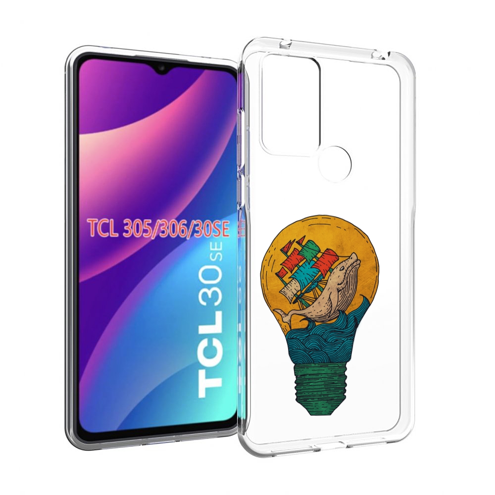 

Чехол MyPads кит в лампочке с парусами для TCL 30SE/305/306/30E, Tocco