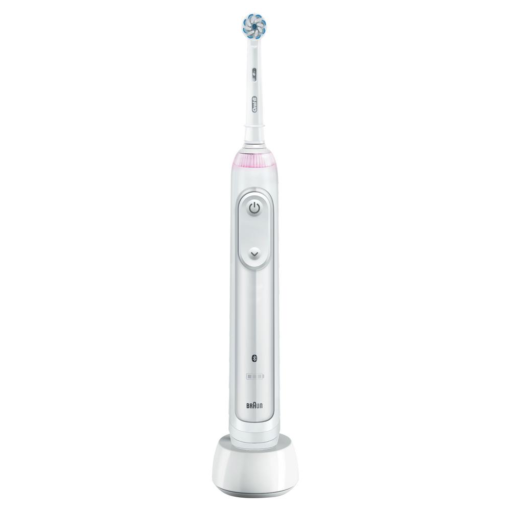 Электрическая зубная щетка Oral-B Smart Sensitive белая зубная щетка lebooo smart sonic toothbrush белая