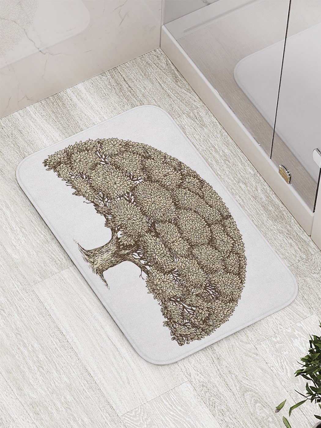 

Коврик противоскользящий для ванной, сауны, бассейна, 77х52 см bath_60538 JoyArty