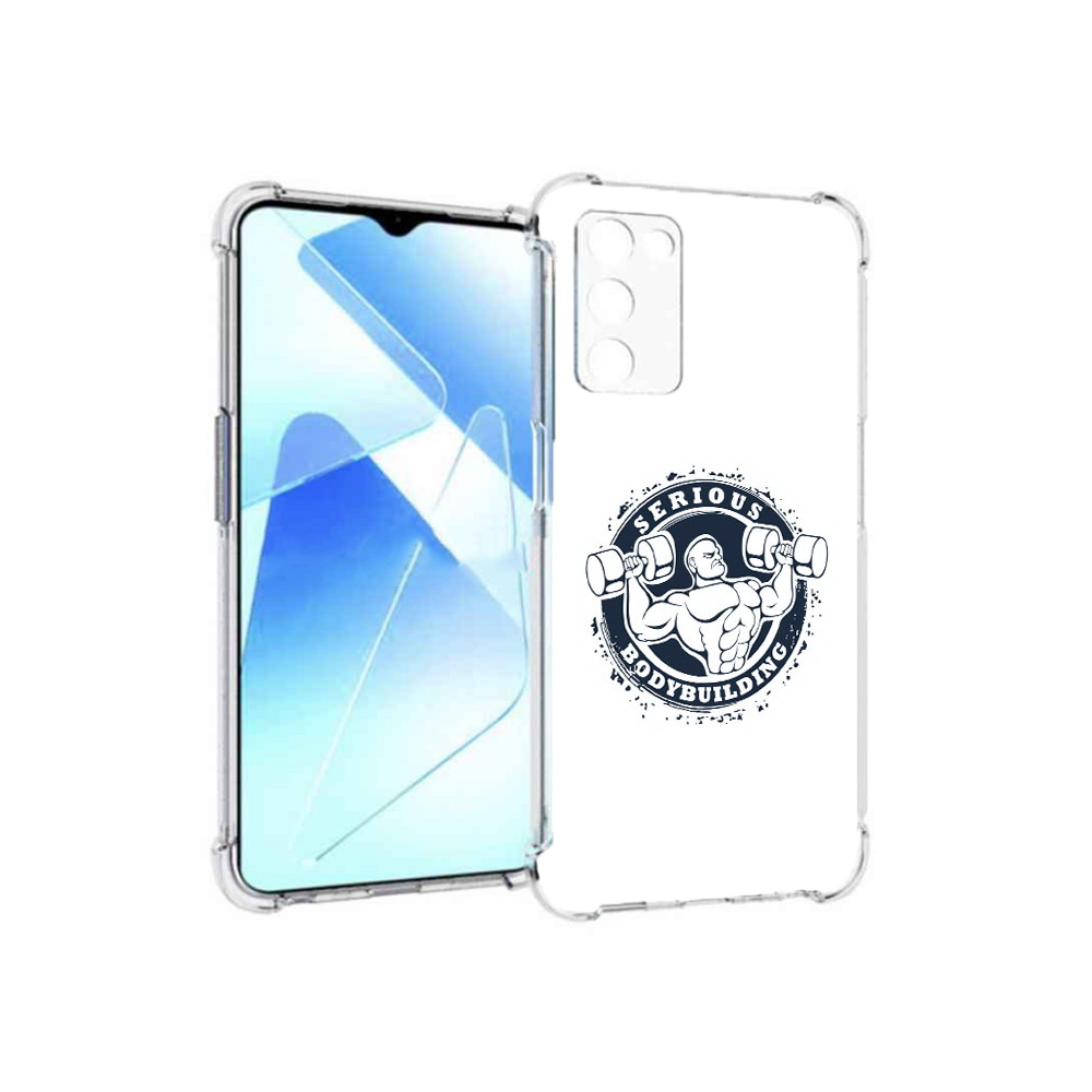 

Чехол MyPads Tocco для Infinix Zero X Pro бодибилдинг воля к победе, Прозрачный, Tocco