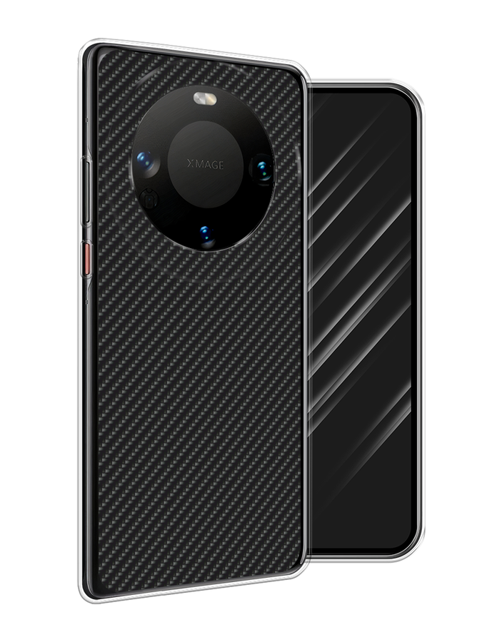 

Чехол Awog на Huawei Mate 60 "Черный карбон", 6122150-1