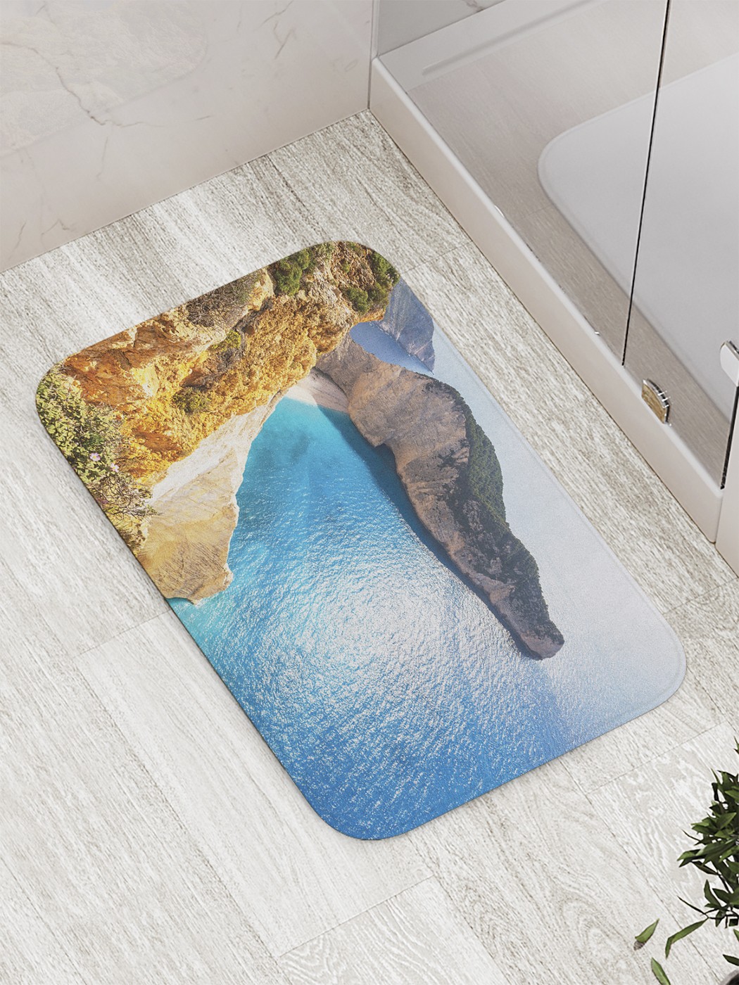 

Коврик противоскользящий для ванной, сауны, бассейна, 77х52 см bath_60513 JoyArty