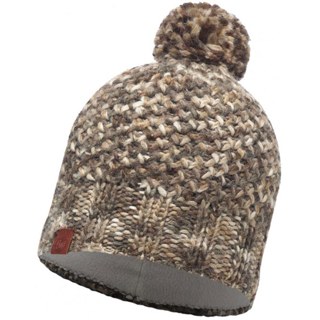 фото Шапка buff knitted & polar hat margo, brown taupe