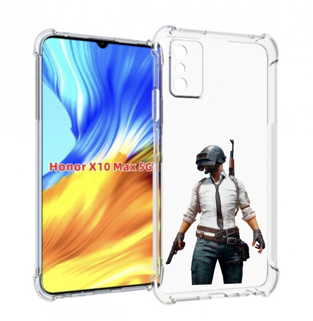 

Чехол Mypads Pubg-2 Для Honor X10 Max, Прозрачный, Tocco