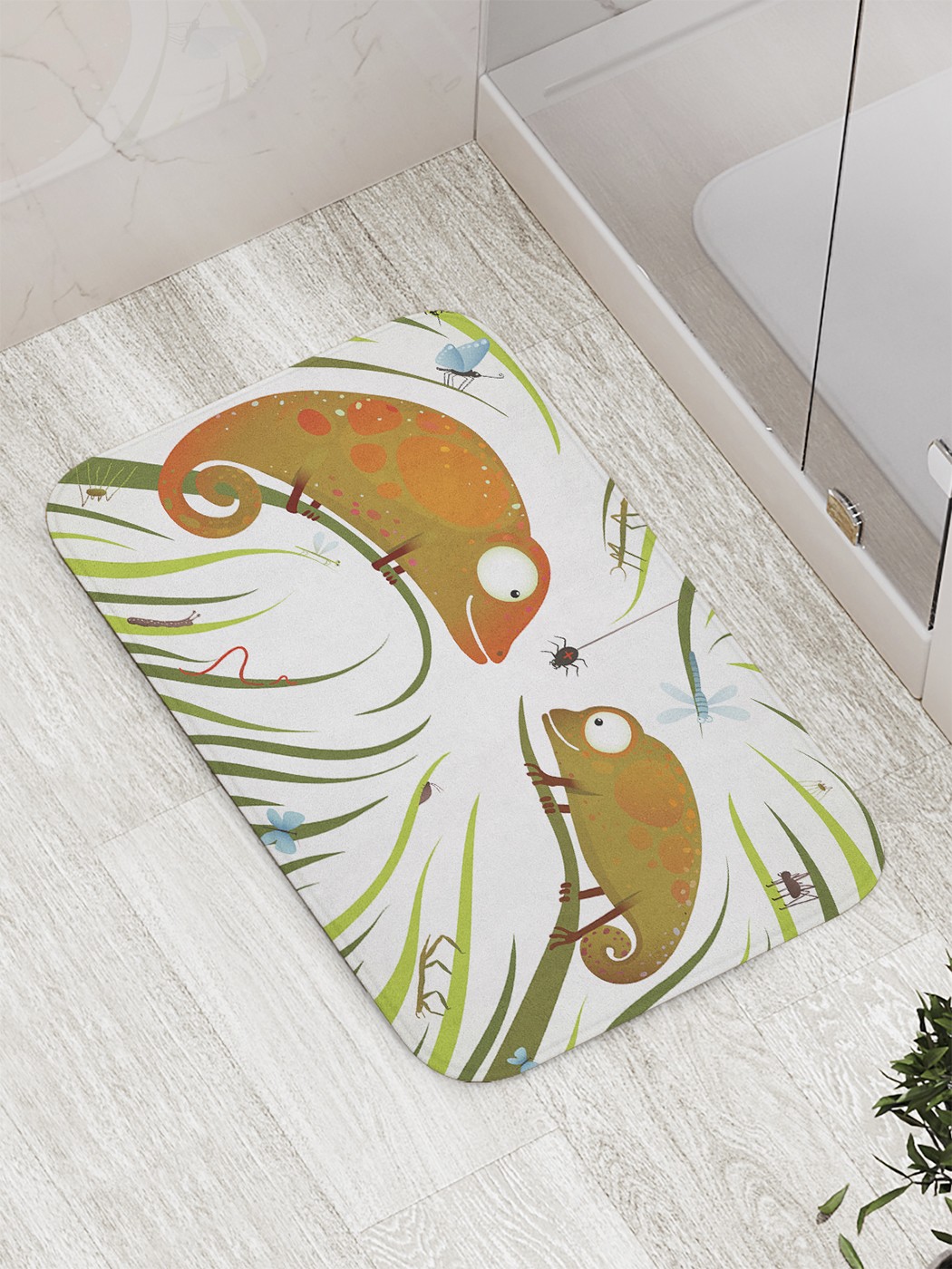 

Коврик противоскользящий для ванной, сауны, бассейна, 77х52 см bath_60476 JoyArty