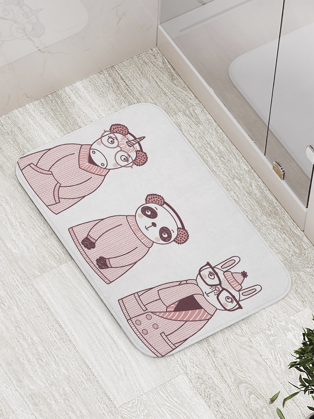 

Коврик противоскользящий для ванной, сауны, бассейна, 77х52 см bath_60459 JoyArty