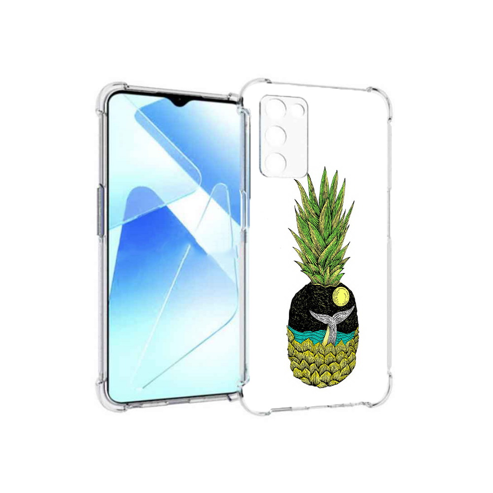 

Чехол MyPads Tocco для Infinix Zero X Pro ананас с китом, Прозрачный, Tocco