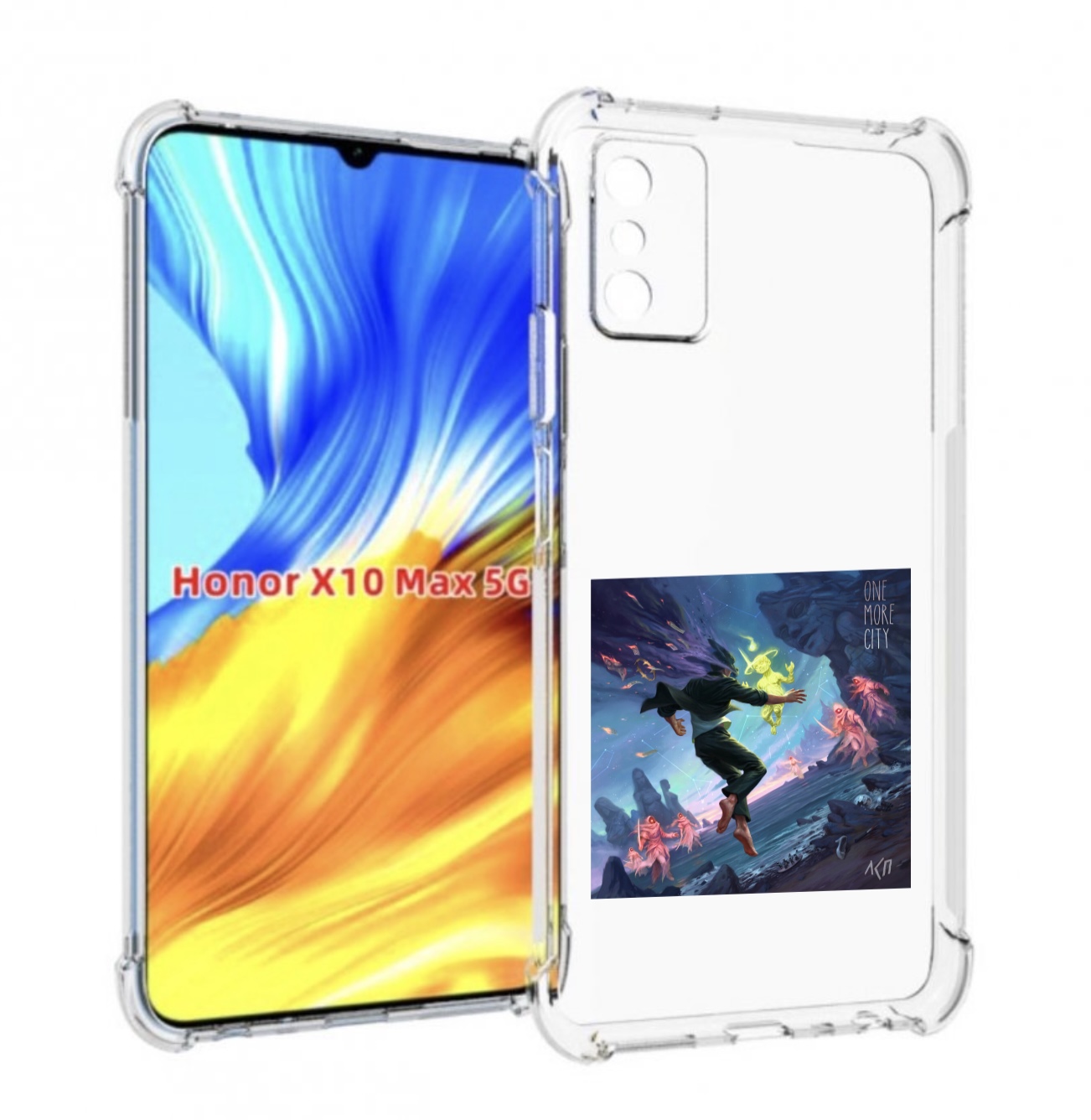 

Чехол Mypads One More City Лсп Для Honor X10 Max, Прозрачный, Tocco