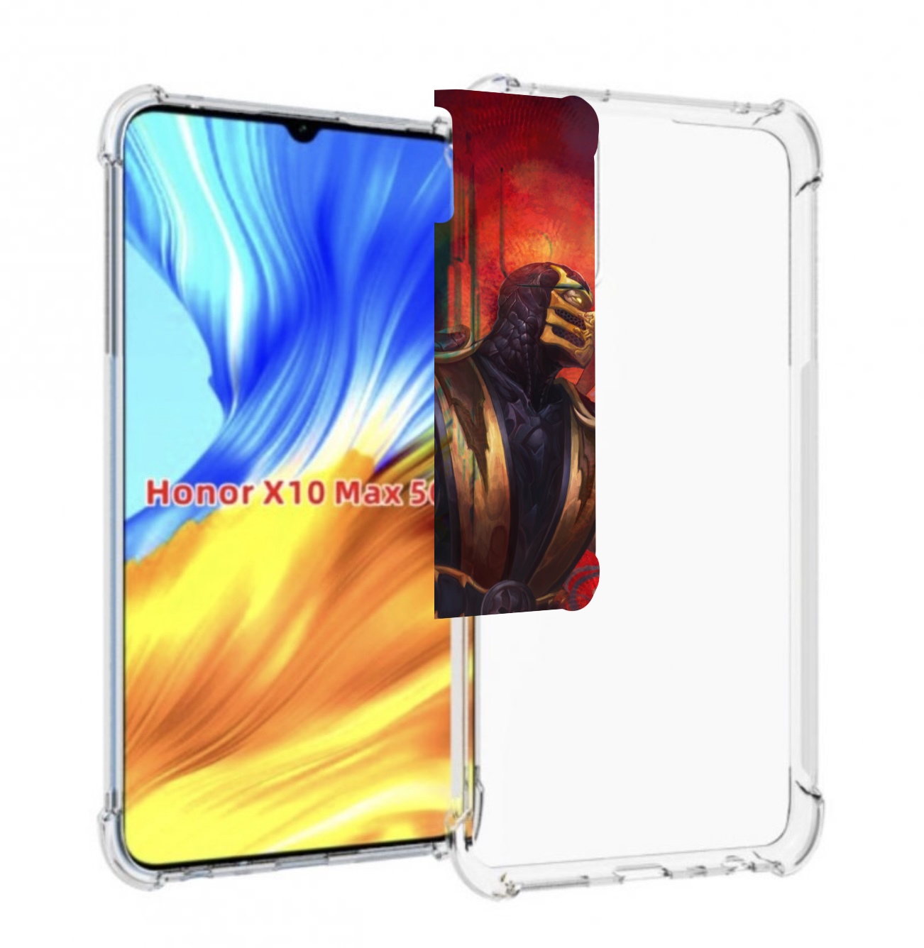 

Чехол MyPads Mortal Kombat art для Honor X10 Max, Прозрачный, Tocco