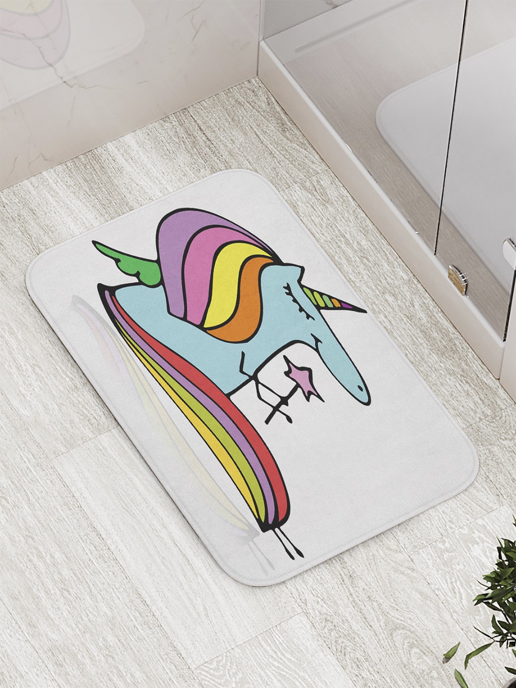 

Коврик противоскользящий для ванной, сауны, бассейна, 77х52 см bath_60455 JoyArty