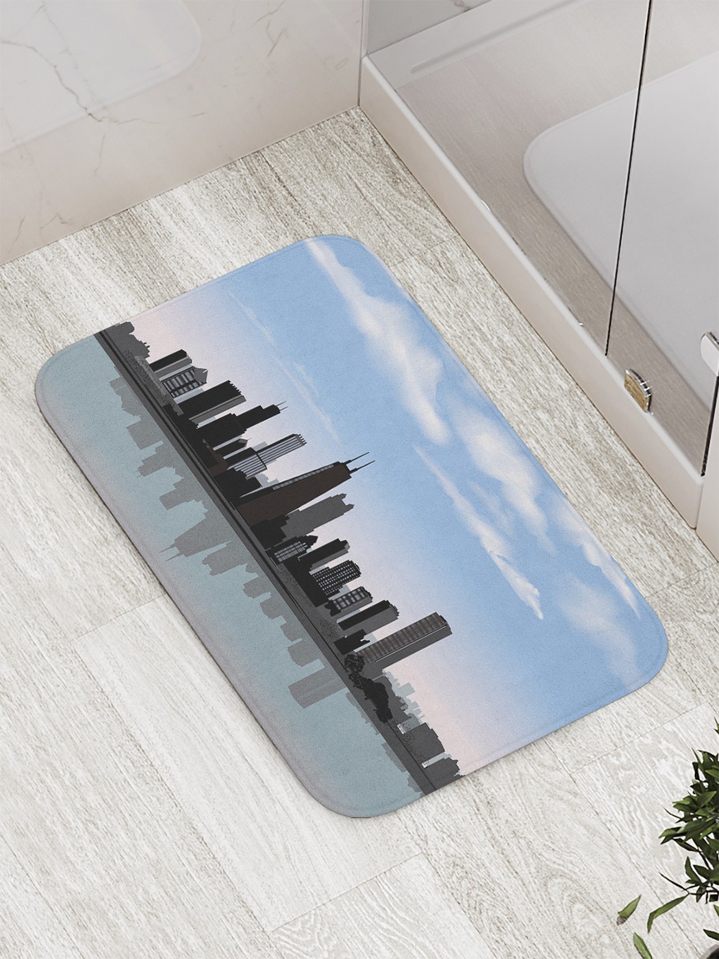 

Коврик противоскользящий для ванной, сауны, бассейна, 77х52 см bath_60446 JoyArty