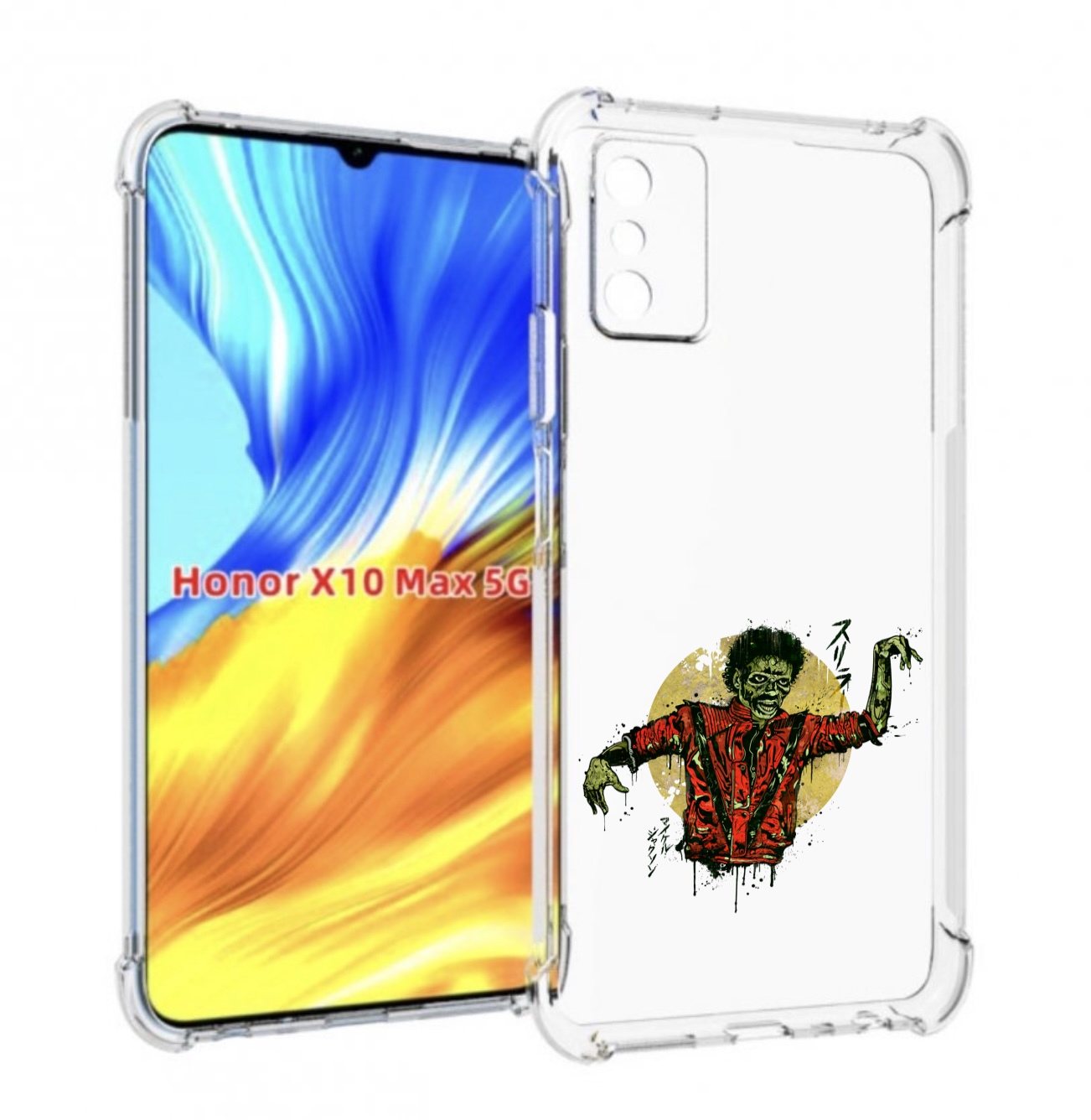 

Чехол MyPads Зомби для Honor X10 Max, Прозрачный, Tocco