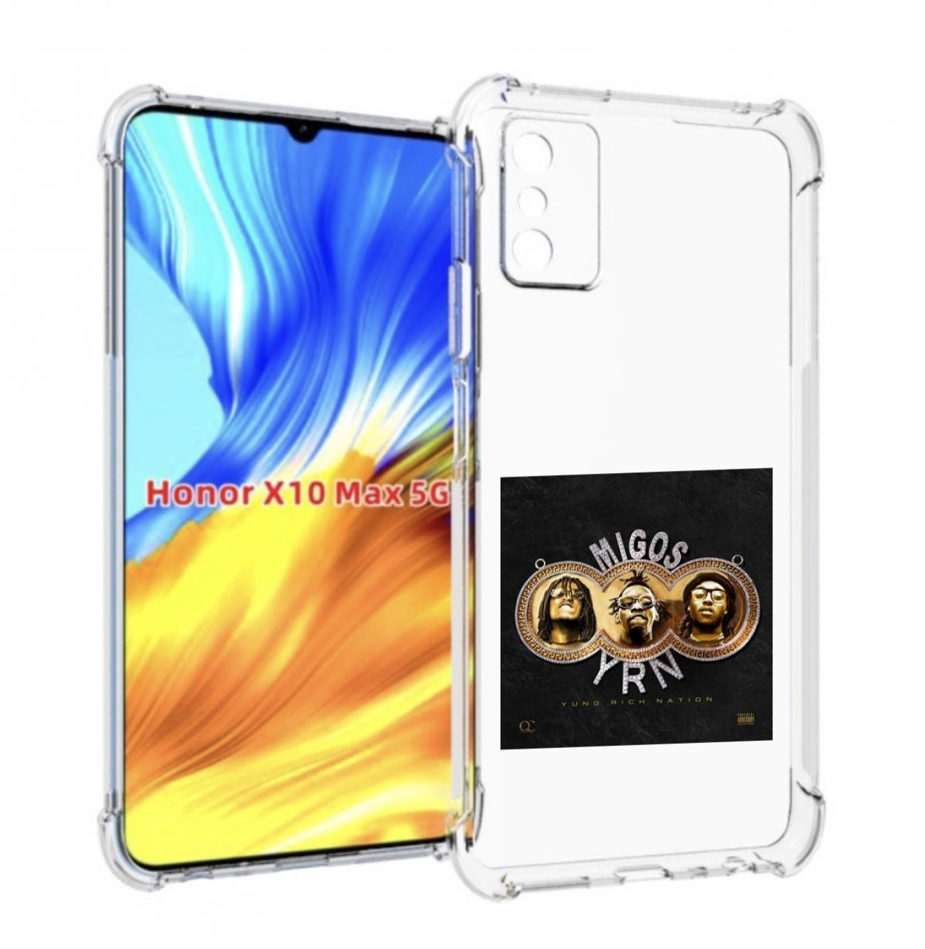 

Чехол MyPads Migos - Yung Rich Nation для Honor X10 Max, Прозрачный, Tocco