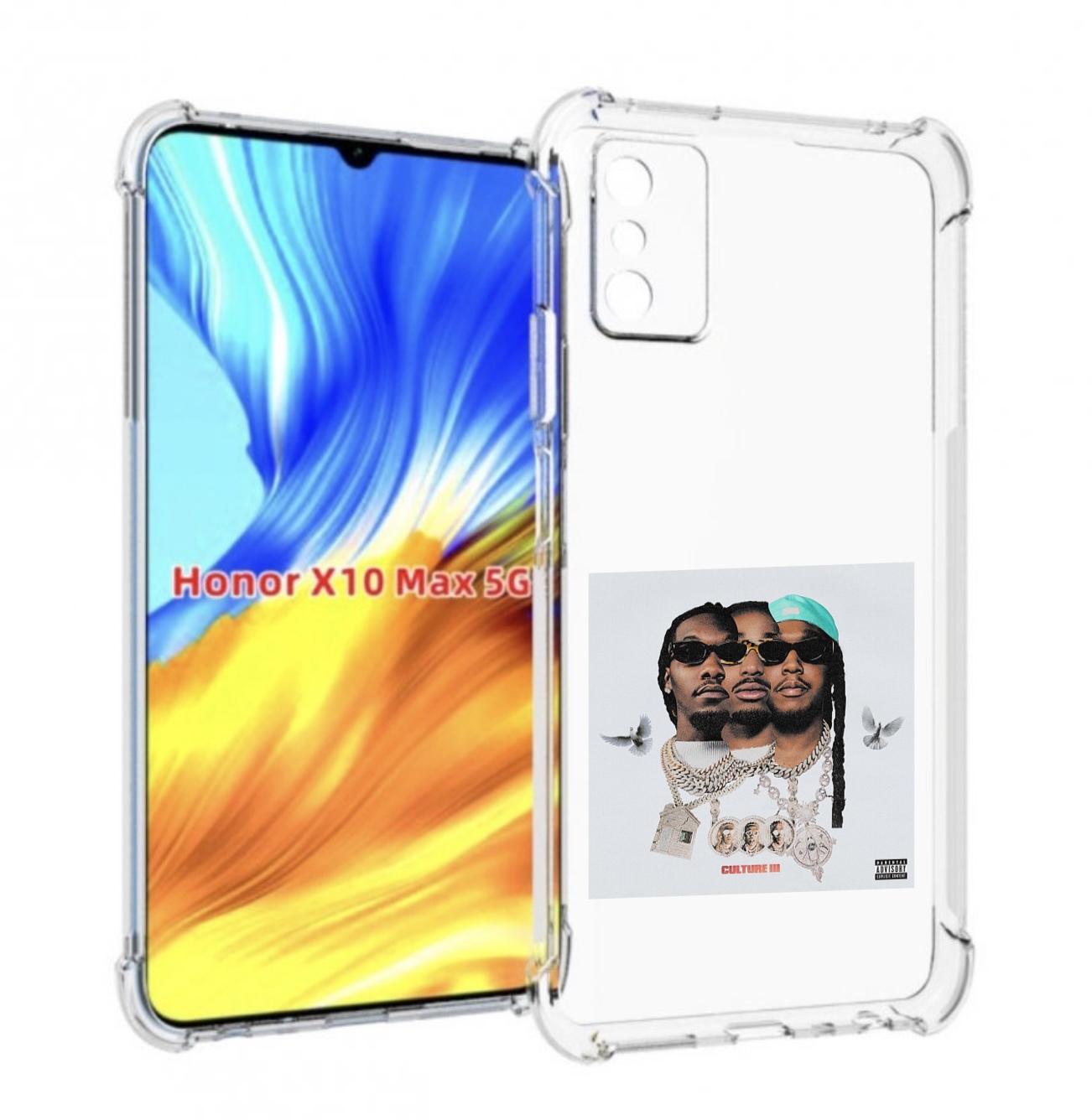 

Чехол MyPads Migos - Culture III для Honor X10 Max, Прозрачный, Tocco