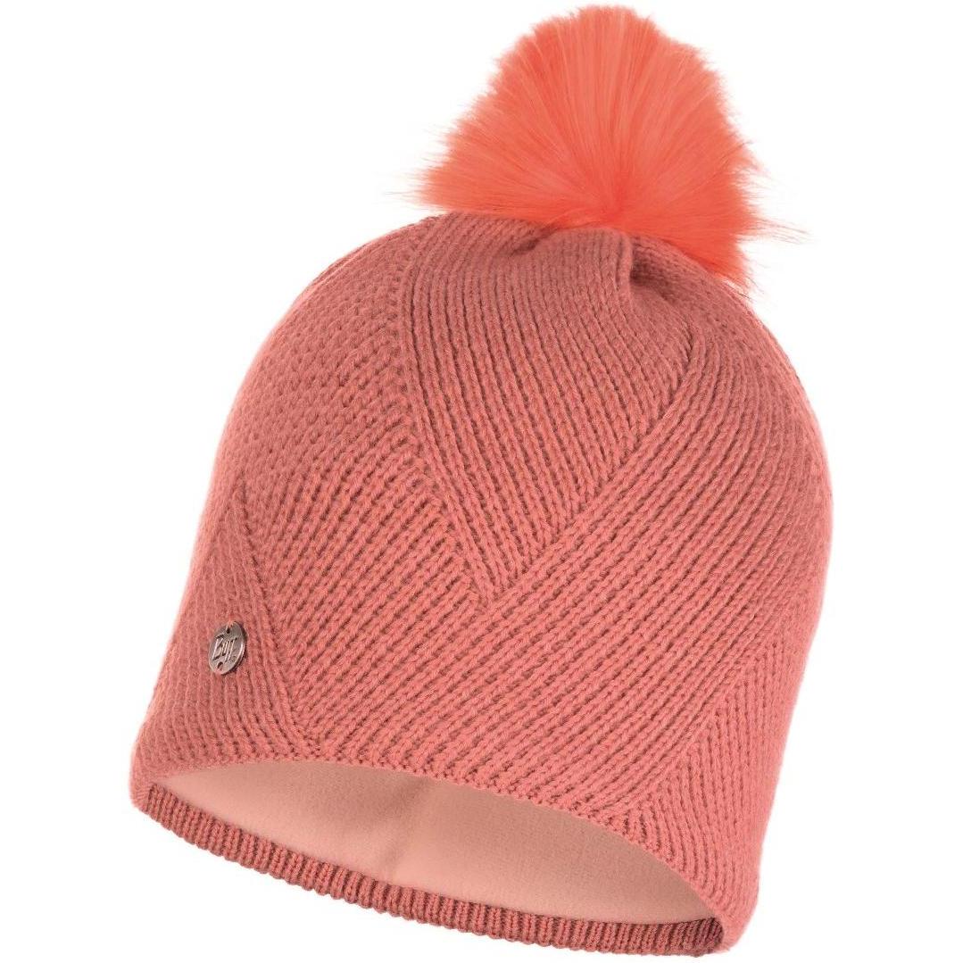 фото Шапка-бини женская buff knitted & polar hat disa peach, one size