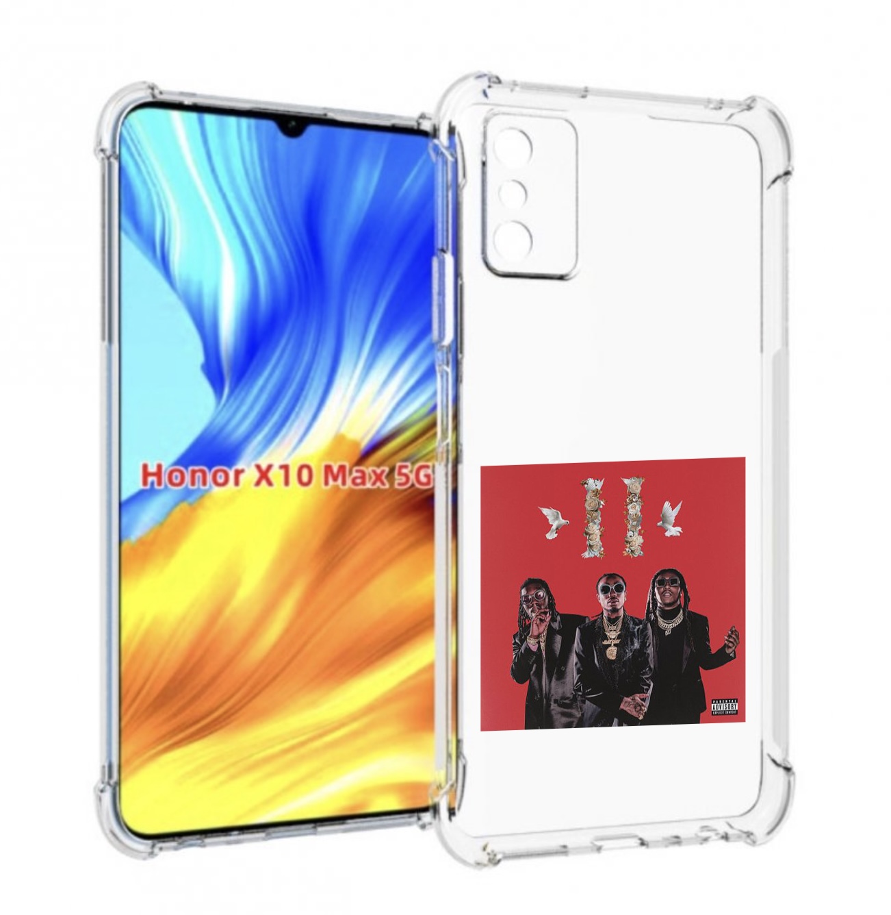 

Чехол MyPads Migos - Culture II для Honor X10 Max, Прозрачный, Tocco