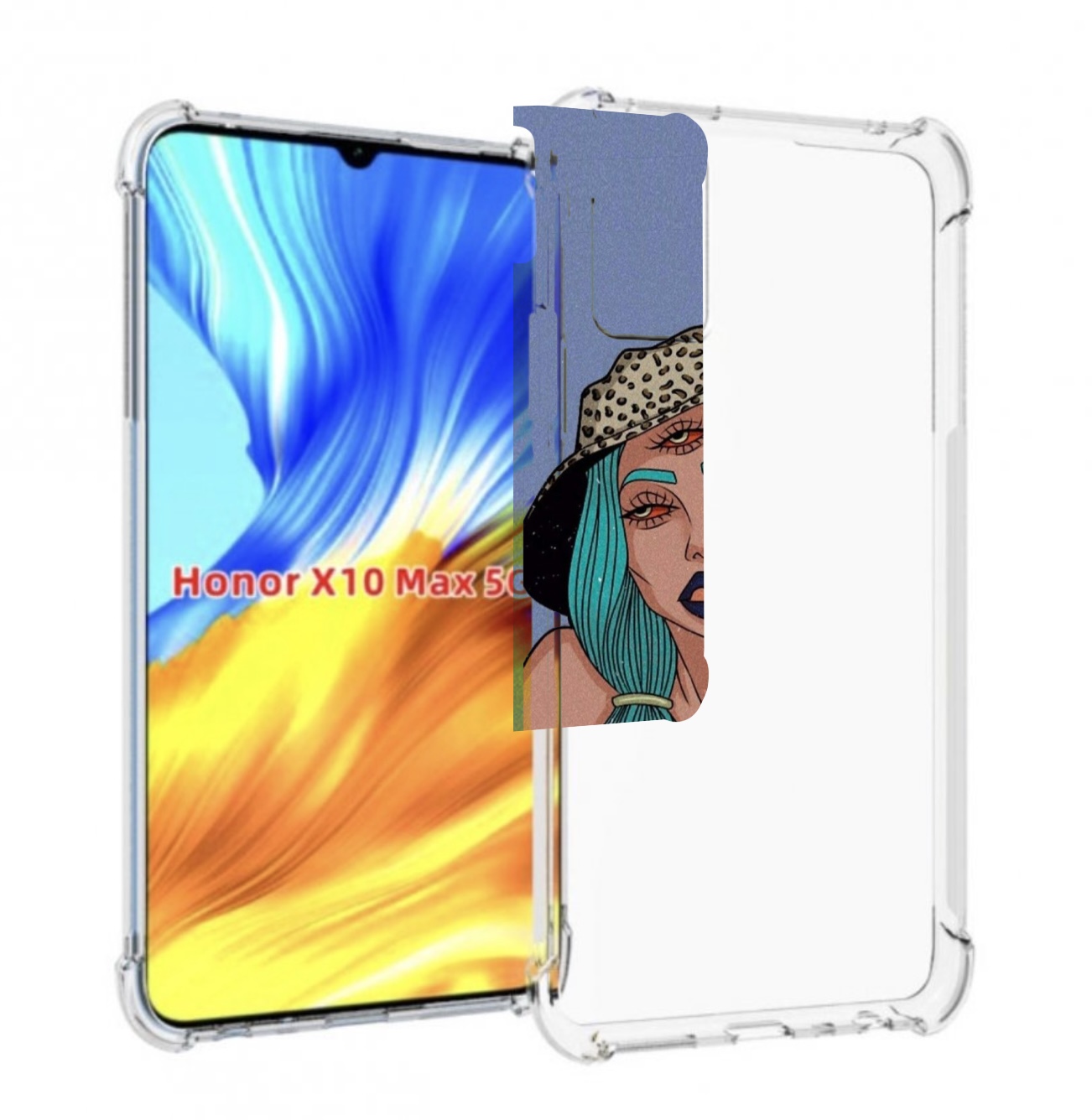 

Чехол Mypads Me Erra Женский Для Honor X10 Max, Прозрачный, Tocco