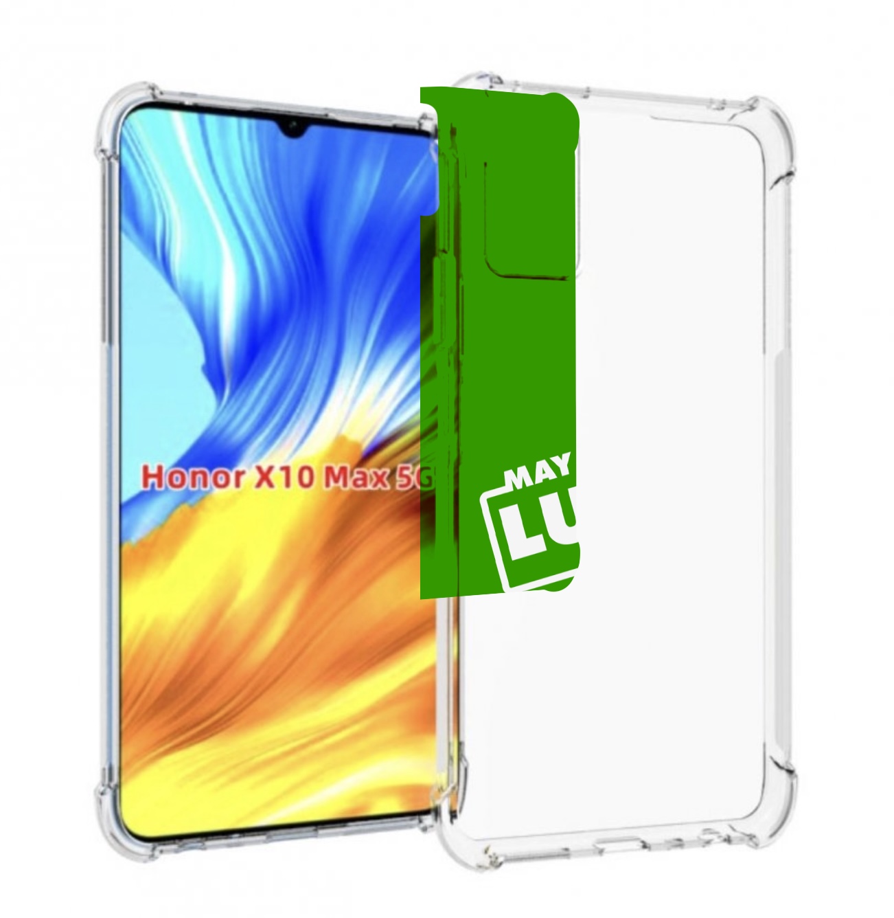 

Чехол MyPads Luck green для Honor X10 Max, Прозрачный, Tocco