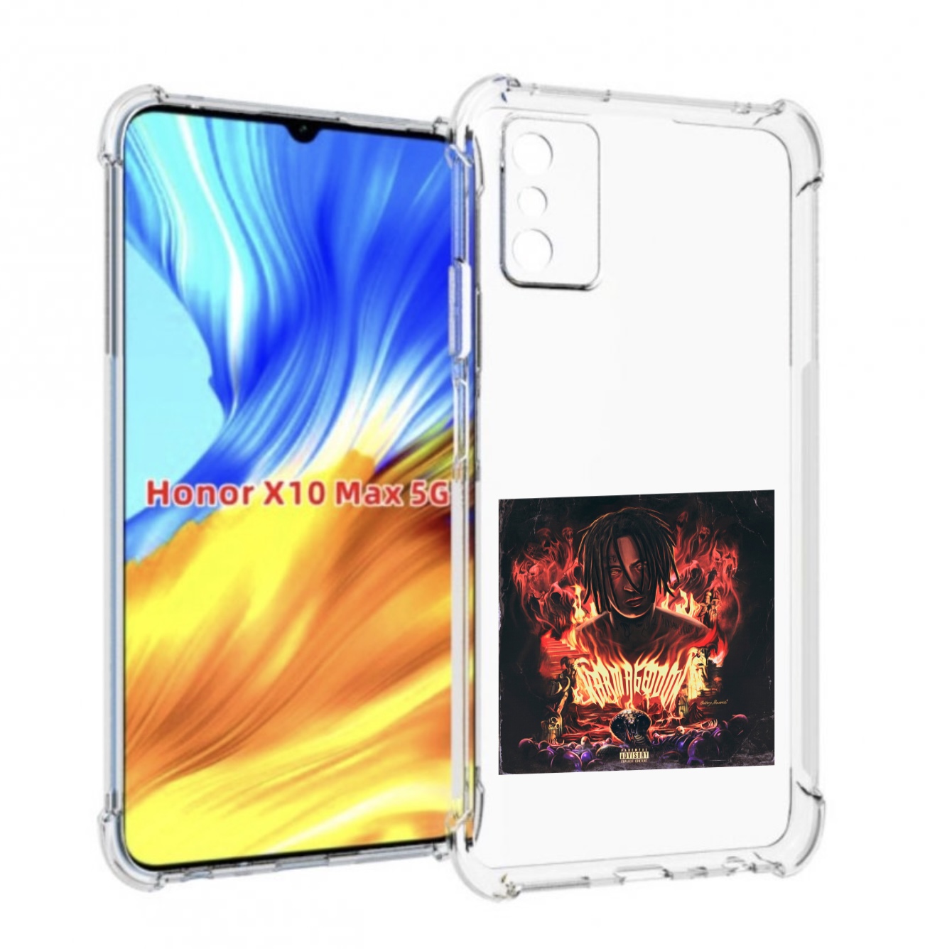

Чехол MyPads Karmageddon Kizaru для Honor X10 Max, Прозрачный, Tocco