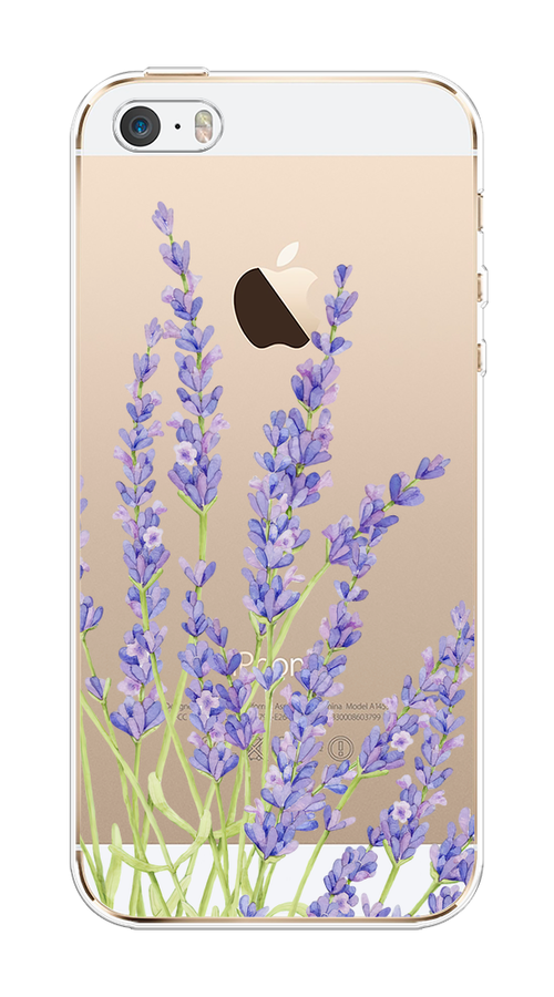 

Чехол на Apple iPhone 5/5S/SE "Лавандовые стебли", Фиолетовый;зеленый, 10350-1