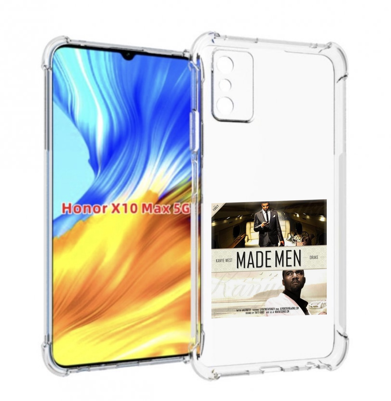 

Чехол MyPads Kanye West & Drake - Made Men для Honor X10 Max, Прозрачный, Tocco