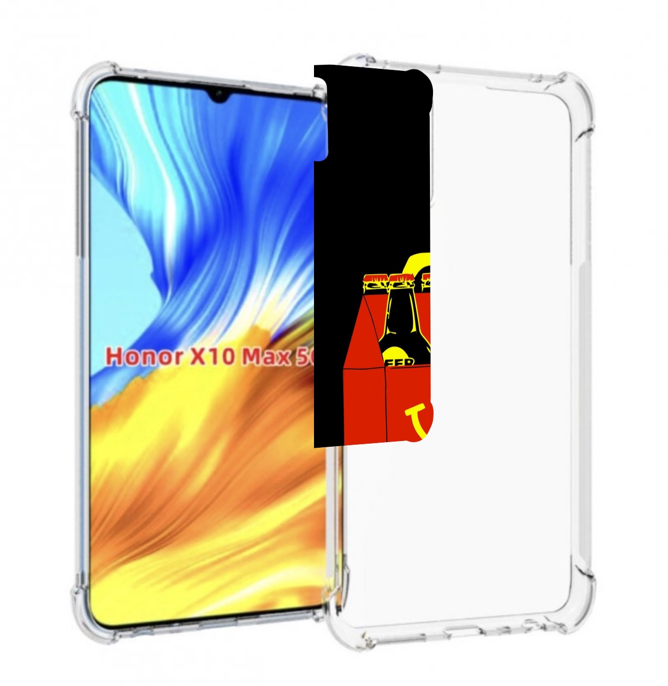 

Чехол MyPads Happy Meal для Honor X10 Max, Прозрачный, Tocco