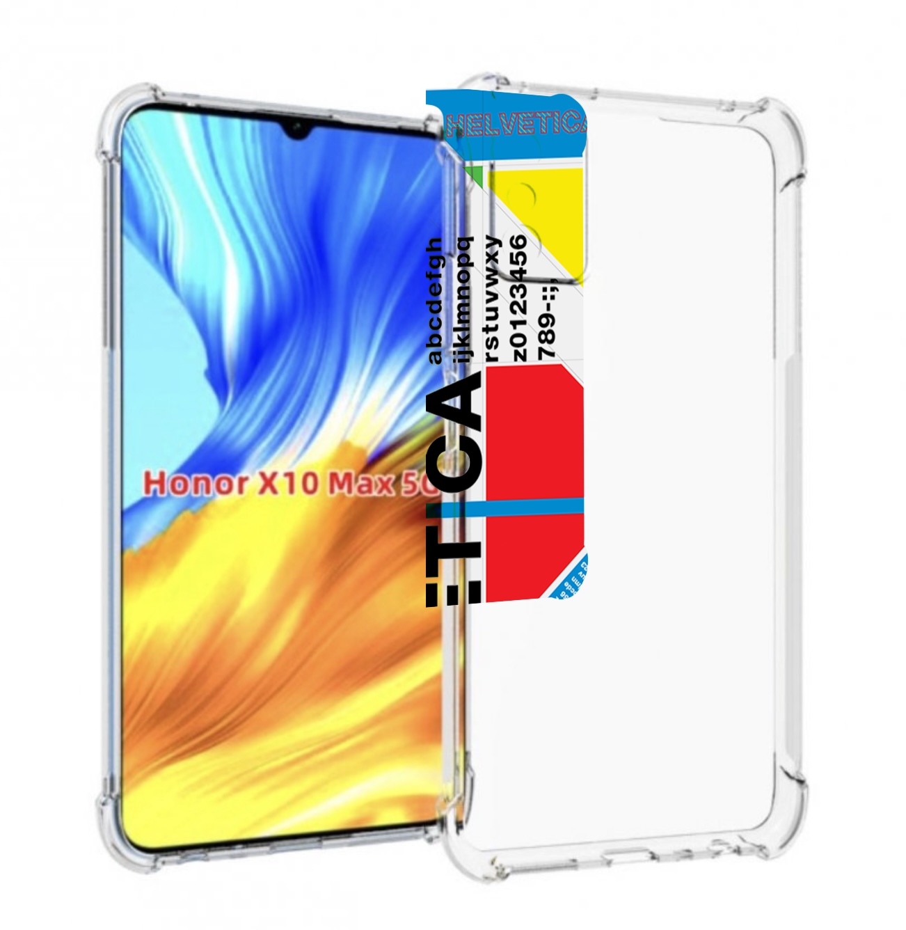 

Чехол MyPads HELVET для Honor X10 Max, Прозрачный, Tocco