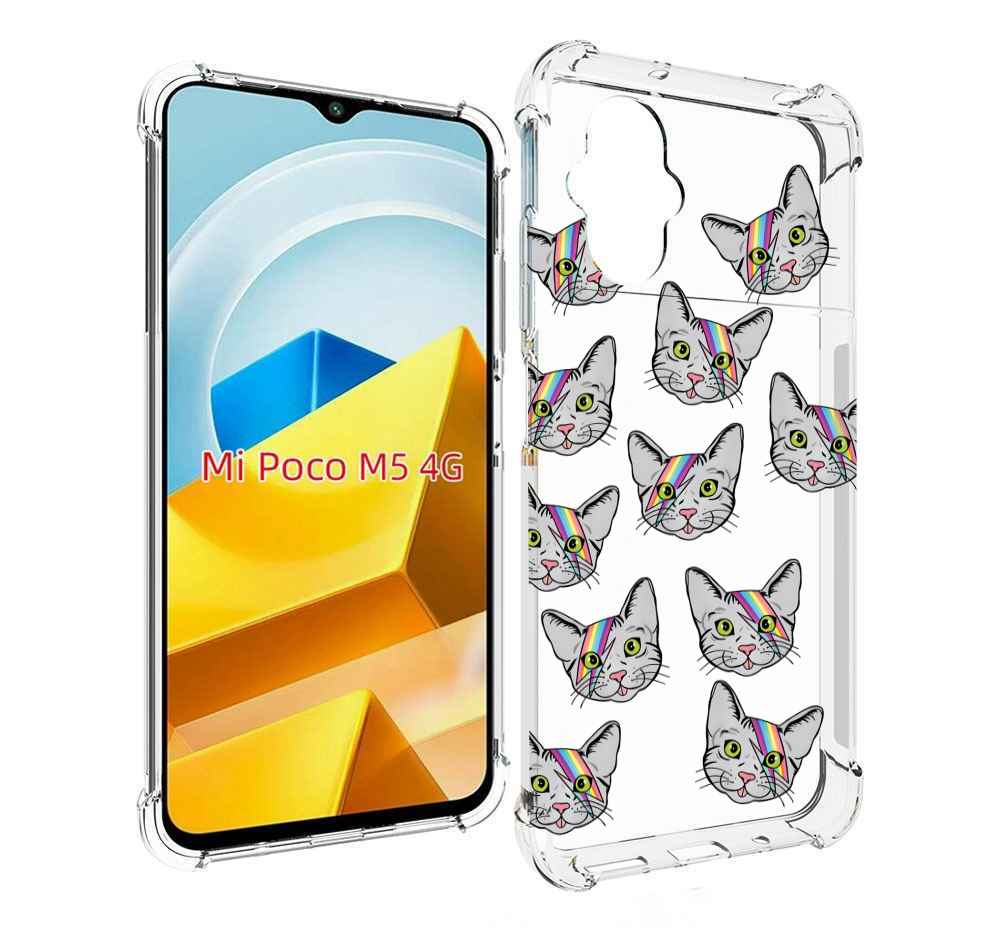 

Чехол MyPads Tocco для Xiaomi M5 кот-с-молнией-на-лбу, Прозрачный, Tocco