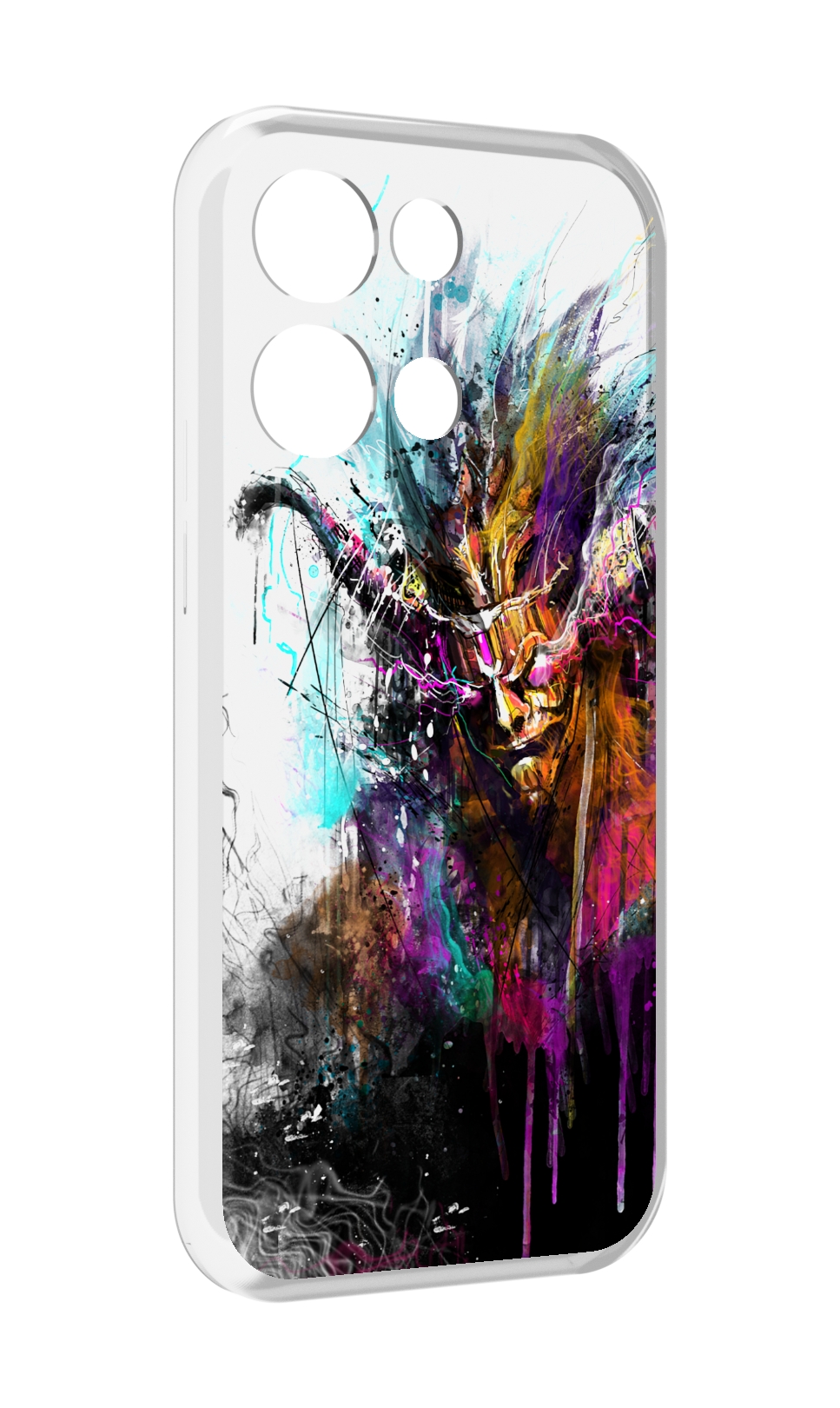 

Чехол MyPads яркий дьявол для OPPO Reno8 Pro, Прозрачный, Tocco