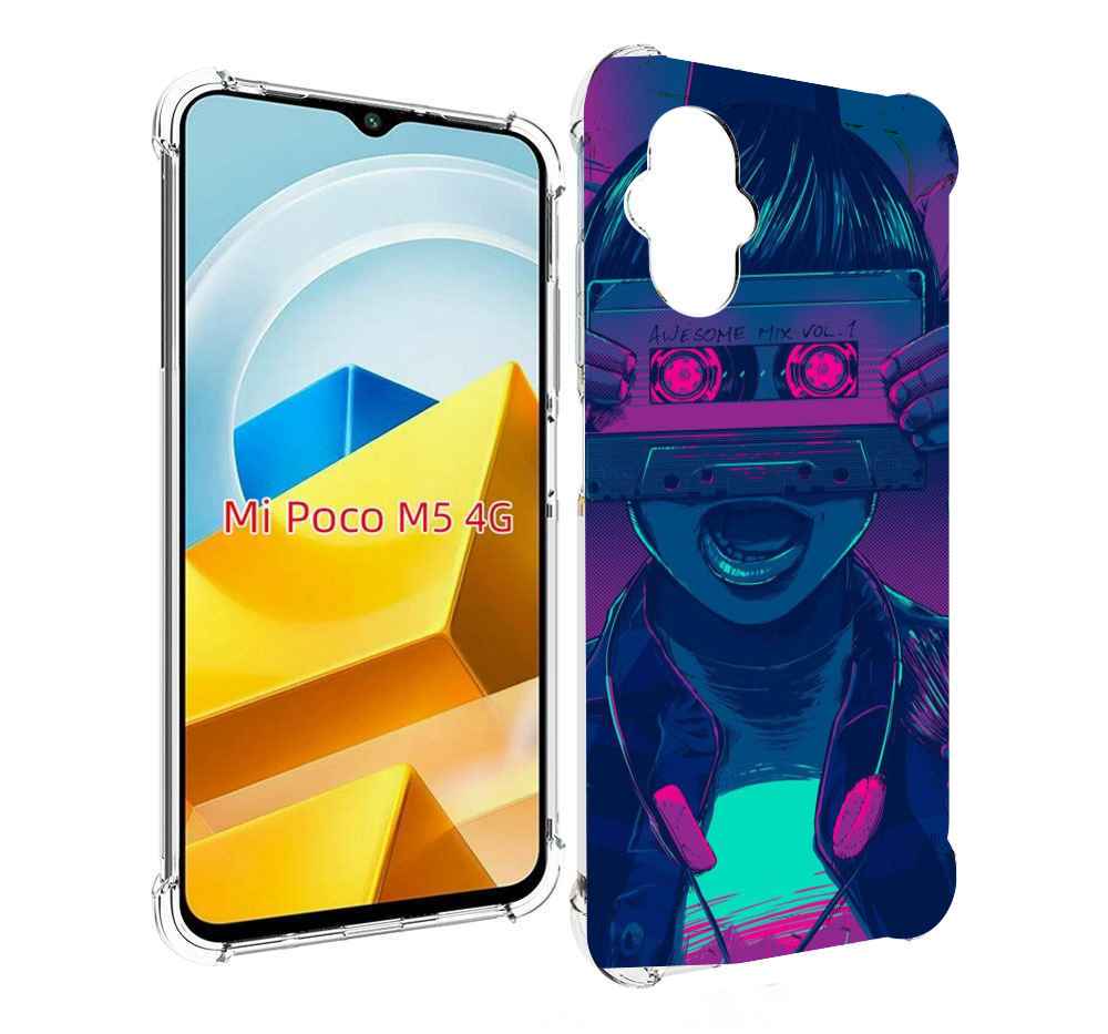 

Чехол MyPads Tocco для Xiaomi M5 киберпанк с кассетой, Прозрачный, Tocco