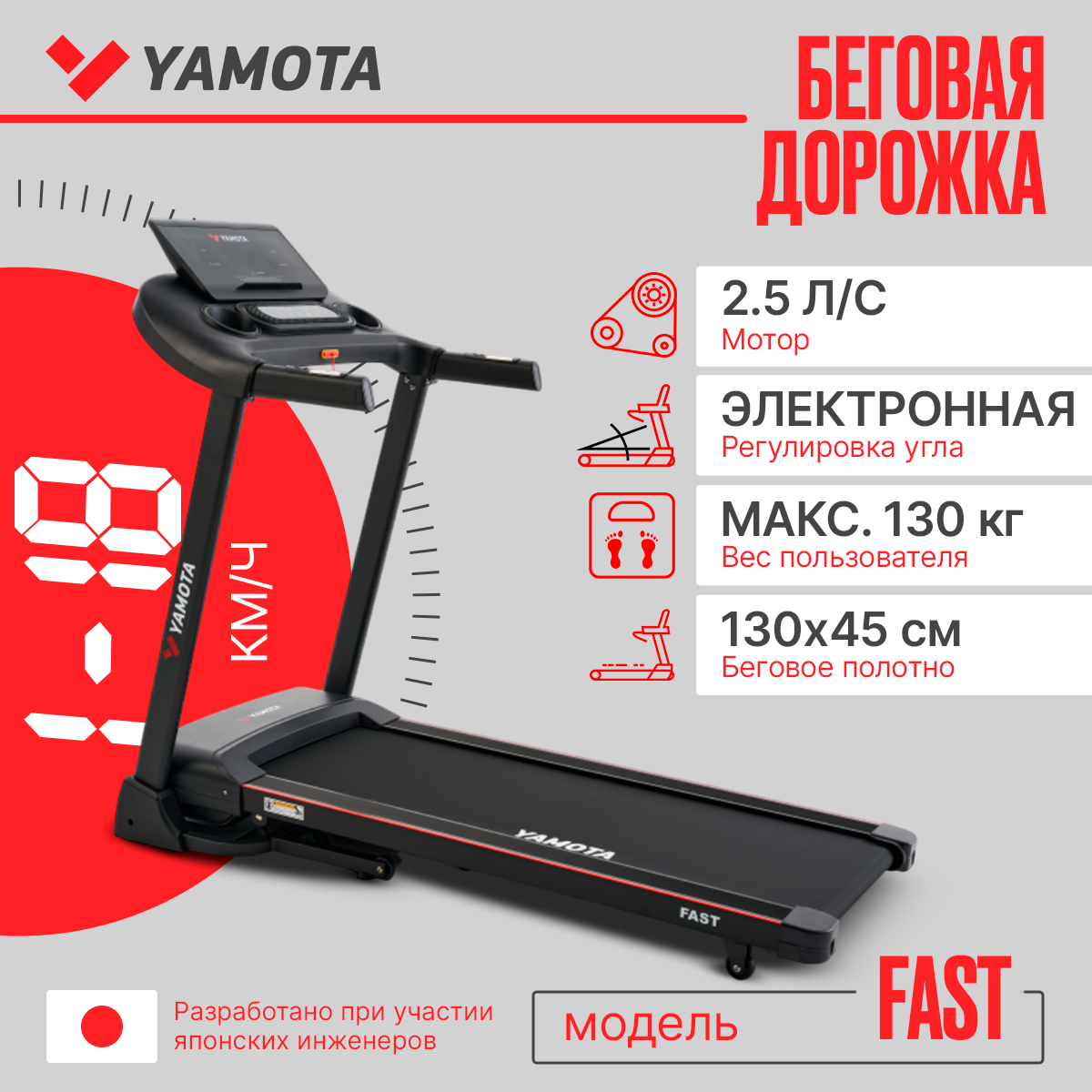 Беговая дорожка Yamota FAST