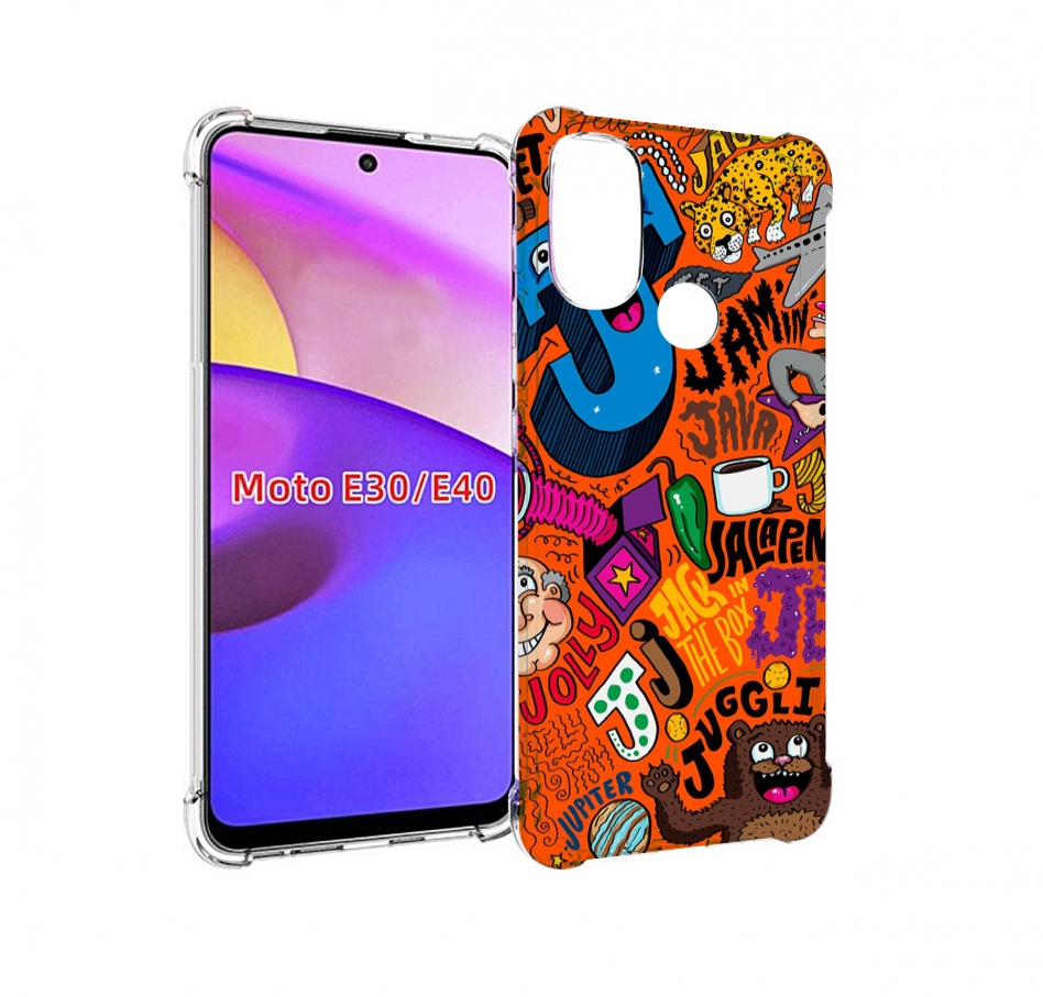 

Чехол бампер MyPads funky-decor для Motorola Moto E30., Прозрачный, Tocco