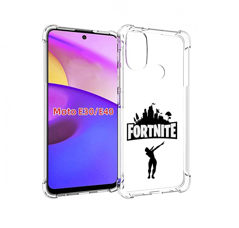 

Чехол бампер MyPads fortnite-2 для Motorola Moto E30., Прозрачный, Tocco