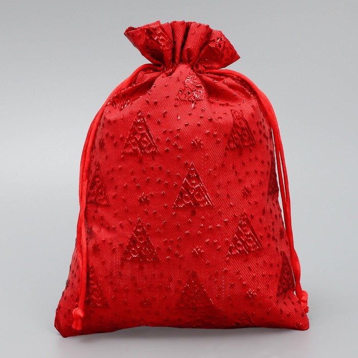

Мешочек подарочный парча «Новогодний переполох», 16 x 24 см +/- 1.5 см (5 шт.), Красный