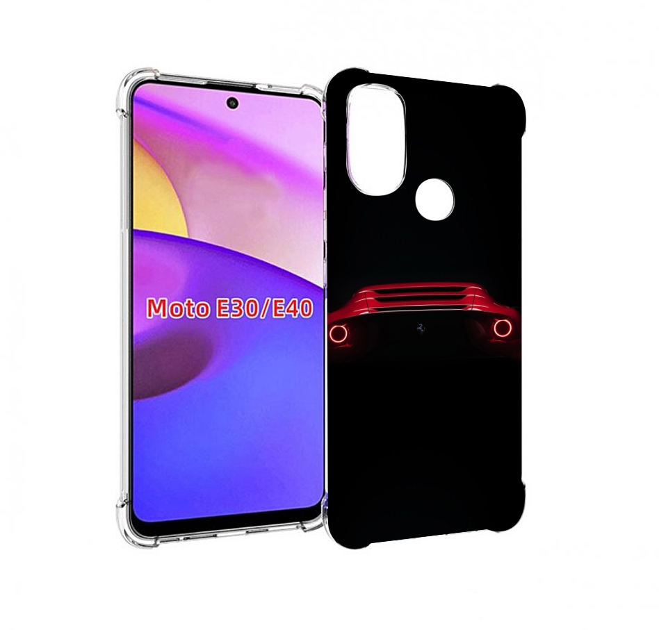 

Чехол бампер MyPads ferrari феррари 1 для Motorola Moto E30., Прозрачный, Tocco