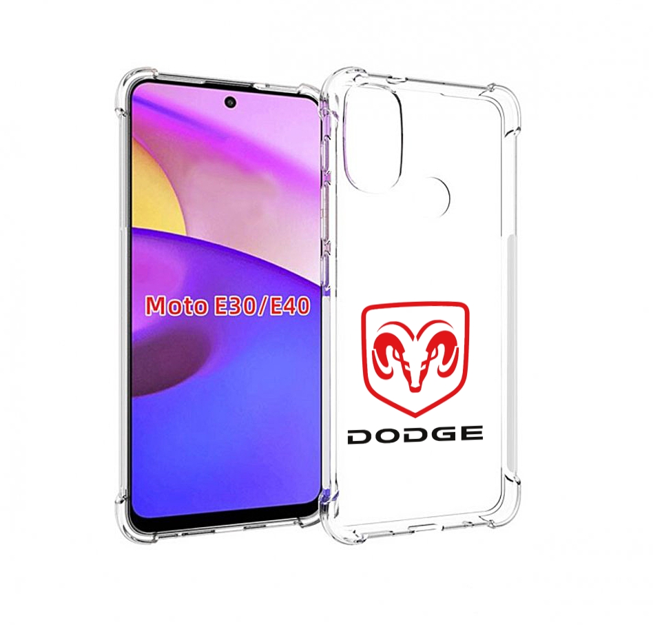 

Чехол бампер MyPads dodge-2 мужской для Motorola Moto E30., Прозрачный, Tocco