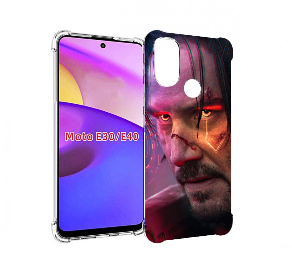 Чехол бампер MyPads cyberpunk 2077 Джонни Сильверхенд для Motoro